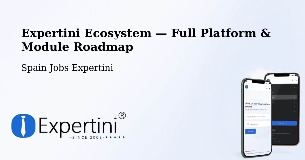 Expertini Ecosystem — Full Platform & Module Roadmap – Celadas